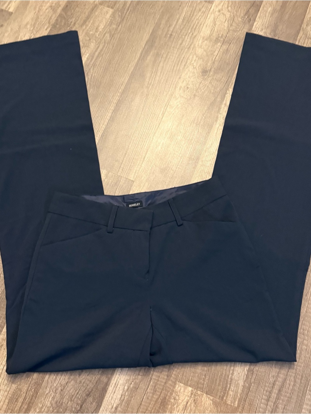 BCX Berkeley Navy Wide Leg Dress Pants Office Siren Career Trousers